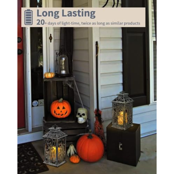 SHYMERY Halloween Lanterns with Timer for Home Decor