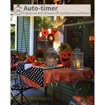 SHYMERY Halloween Lanterns with Timer for Home Decor