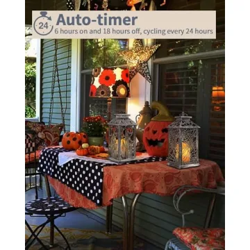 SHYMERY Halloween Lanterns with Timer for Home Decor