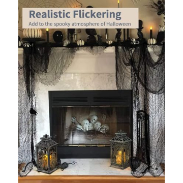 SHYMERY Halloween Lanterns with Timer for Home Decor