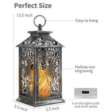 SHYMERY Halloween Lanterns with Timer for Home Decor