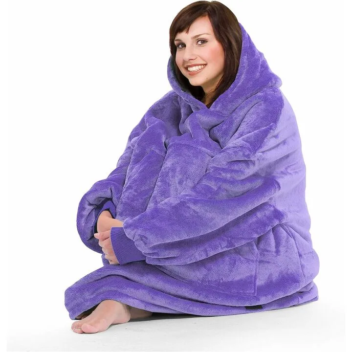 Catalonia Oversized Blanket Hoodie - Sherpa Pullover Comfort
