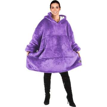 Catalonia Oversized Blanket Hoodie - Sherpa Pullover Comfort