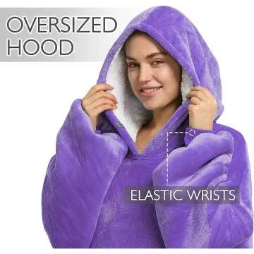 Catalonia Oversized Blanket Hoodie - Sherpa Pullover Comfort