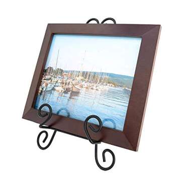 Cookbook Stand Book Holder Deluxe Book Holders for Reading Hands Free Heavy Duty Metal Recipe Book Holder Stable Book Display Stand Non-Scratch Feet Elegant Design