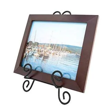 Cookbook Stand Book Holder Deluxe Book Holders for Reading Hands Free Heavy Duty Metal Recipe Book Holder Stable Book Display Stand Non-Scratch Feet Elegant Design