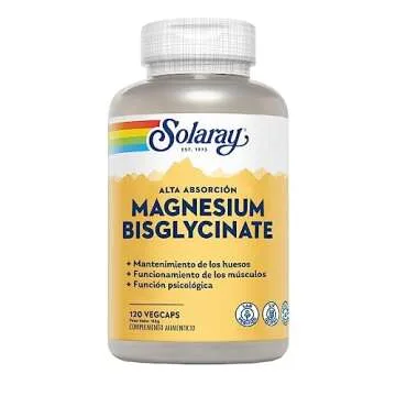 Premium Solaray Magnesium Glycinate for Sleep & Muscle Support