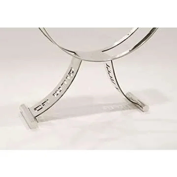 925 Sterling Silver Modern Hanukkah Menorah with Cut Out Hebrew Chanukah Blessing Contemporary style