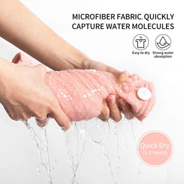 Lovife Adjustable Microfiber Bath Wrap & Towel Set