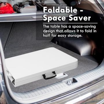 Versatile Plainsity 4ft Folding Table for Indoor & Outdoor Use