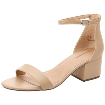 Amazon Essentials Women's Two Strap Heeled Sandal for Every Occasion