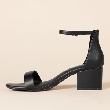 Amazon Essentials Women's Two Strap Heeled Sandal for Every Occasion