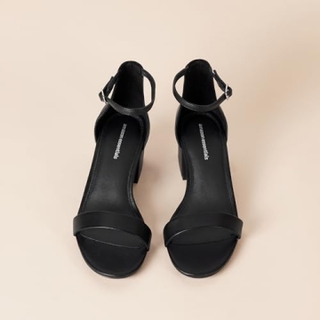 Amazon Essentials Women's Two Strap Heeled Sandal for Every Occasion