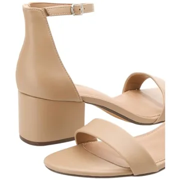 Amazon Essentials Women's Two Strap Heeled Sandal for Every Occasion