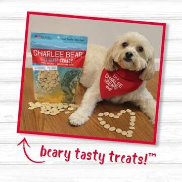 Charlee Bear Original Crunch Dog Treats-Variety Pack, 16oz Bags (5 Different Flavors), Natural Training Treats for Puppies to Adults, Healthy Snacks for Your Small, Medium, or Large Pooch, Made in USA