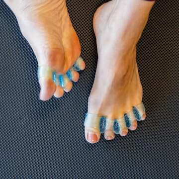 NABOSO Splay - Gel Toe Stretcher, Separator and Straightener for Correction of Bunions, Hammer Toes and Restore Natural Foot Shape