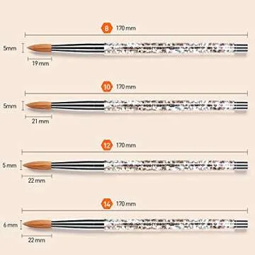Kolinsky Nail Art Brush for Perfect Acrylic Applications