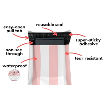 Poly Mailers 10x13 Stylish 100 Pack for Small Businesses