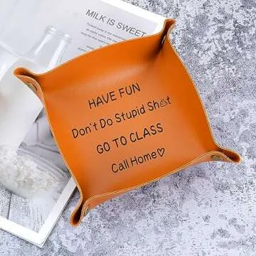 AMBREGRISSUN Funny Off to College Gifts for Son Daughter Tray Middle High Teen Boys Girl Gift Graduation Gifts New College University Gifts for Freshman Gifts Birthday Christmas Stocking Stuffers