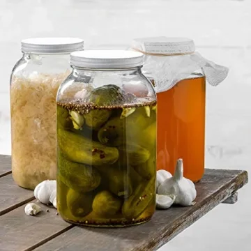 Paksh 1-Gallon Glass Jar with Airtight Lid for Storage
