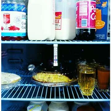 Cooper-Atkins 330-0-1 Refrigerator/Freezer Vertical Analog Glass Tube Thermometer