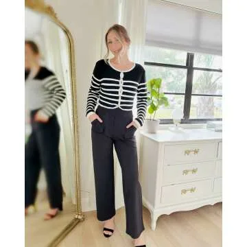 G4Free Yoga Pants Women Wide Leg Pants with Pockets High Waist Stretch Dress Casual Sweatpants Petite/Regular/Tall