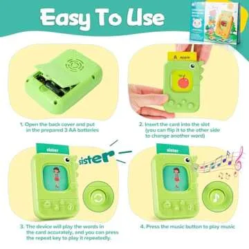 Talking Flash Cards for Toddlers with 96 Sight Words