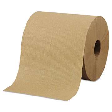 Morsoft by Morcon Paper R6800 Universal Hardwound Roll Towels, 100% Recycled Fibers, 6 Rolls X 800 ft Brown Paper Towels