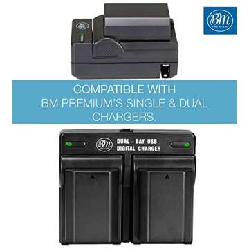 BM Premium 4 NP-FZ100 Batteries for Sony Alpha 1, ZV-E1, ZV-E10 II, FX3, FX30, a7C, a7C R, a7C II, a7S III, a6600, a6700, A7RIII, A7R3, a7 III, a7R IV, a7R V, a7 IV, a9, a9 II, a9 III, A9R, A9S Camera