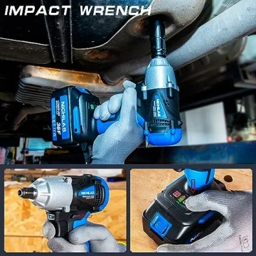 Nichilas 2-in-1 Impact Wrench: 21V, 420Nm Torque