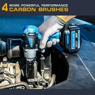 Nichilas 2-in-1 Impact Wrench: 21V, 420Nm Torque