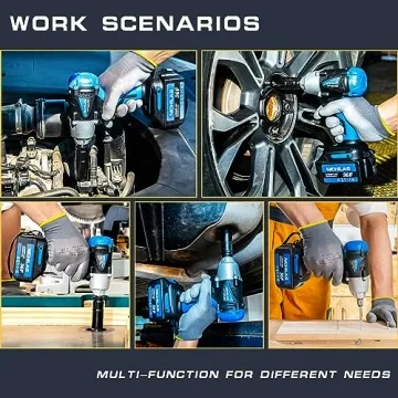 Nichilas 2-in-1 Impact Wrench: 21V, 420Nm Torque