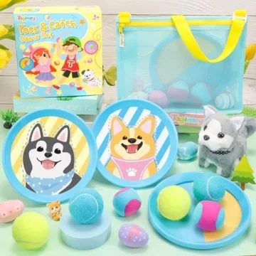 Tagitary Toss and Catch Ball Set for Outdoor Family Fun