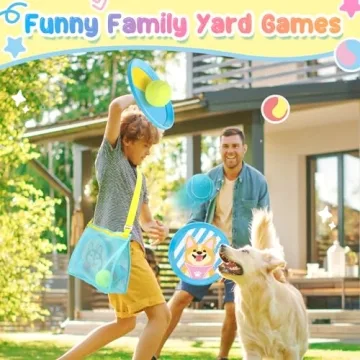 Tagitary Toss and Catch Ball Set for Outdoor Family Fun