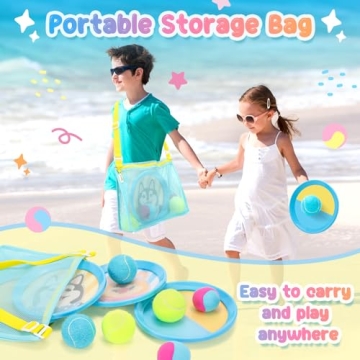 Tagitary Toss and Catch Ball Set for Outdoor Family Fun