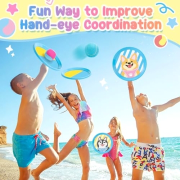 Tagitary Toss and Catch Ball Set for Outdoor Family Fun