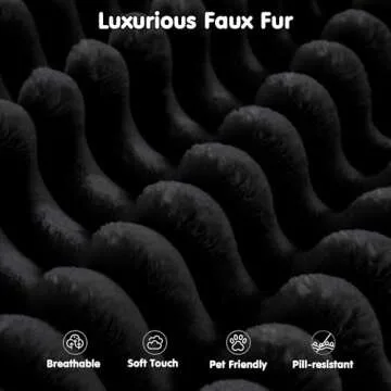 ovios 104" Cloud Sectional Couch with L-Shape Chaise,Modern Modular Sofa with Deep Seat, Upholstered Couches for Living Room Bedroom,No Assembly Required, Black (Plush Corduroy Fabric)