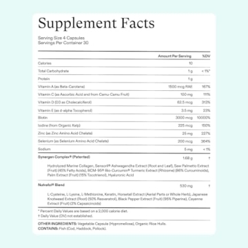 Nutrafol Women's Hair Growth Supplements, for Women Ages 18-44, Clinically Proven Hair Supplement for Visibly Thicker and Stronger Hair, Dermatologist Recommended - 1 Month Supply, 1 Refill Pouch