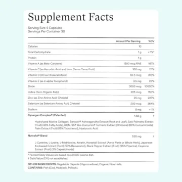 Nutrafol Women's Hair Growth Supplements, for Women Ages 18-44, Clinically Proven Hair Supplement for Visibly Thicker and Stronger Hair, Dermatologist Recommended - 1 Month Supply, 1 Refill Pouch