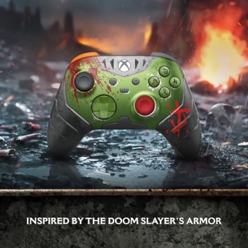 Xbox Wireless Controller – DOOM: The Dark Ages Limited Edition Series X|S, One, PCs, and Cloud-Ena...