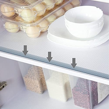 Bikoplmn Non Adhesive Shelf Liners for Kitchen Organization