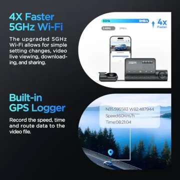 VIOFO 4K HDR Dash Cam Front and Rear A139 Pro 2CH, STARVIS 2 IMX678 Sensor, Superb Night Vision, Ultra HD 4K + 1080P Dashcam for Car, 5GHz WiFi GPS, 24H Parking Mode (A139PRO 2CH)