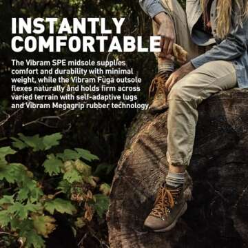 Danner Mountain 600 Hiking Boots for Women - Waterproof, Durable Suede Upper, Breathable Lining, Triple-Density Footbed & Vibram Traction Outsole, Rich Brown - 7.5 M