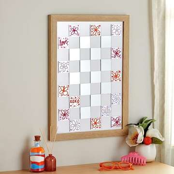 Bright Creations 60-Pack Square Mirror Tiles, 2-Inch Small Mirrors for Crafts, Wall Decor for Bedroo...