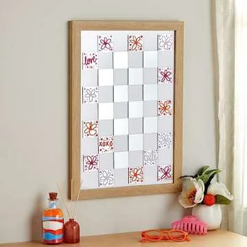 Bright Creations 60-Pack Square Mirror Tiles, 2-Inch Small Mirrors for Crafts, Wall Decor for Bedroo...