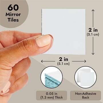 Decorate Your Home with Bright Creations Mirror Tiles