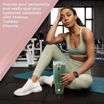 TMNOVO Stanley Accessories Charms Gold Stanley Accessories 40 oz K Letter Charm for Stanley Cup Tumbler Accessories Compatible with Yeti & Hydro Flask