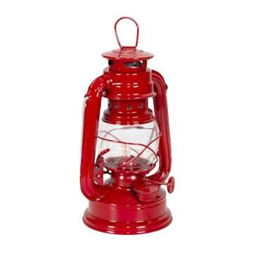 Stansport 7.5" Hurricane Lantern (130),Red