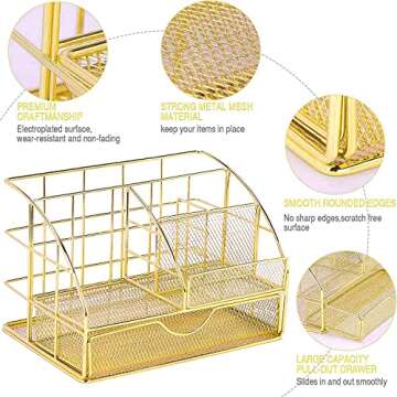 yuun Desk Organizers Set for Elegant Workspace Storage