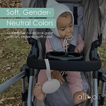 Ali+Oli Silicone Pacifier Holder Case in Pink